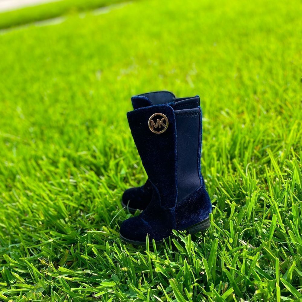 Michael Kors Blue Suede Boots